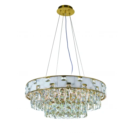 5776P/9A PLATING BRASS+CLEAR (1) Люстра NW 