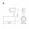 Трековый светодиодный светильник Arlight LGD-Gera-Truecolor-4TR-R90-30W Warm3000 CRI98 031417 Трековый светодиодный светильник Arlight LGD-Gera-Truecolor-4TR-R90-30W Warm3000 CRI98 031417