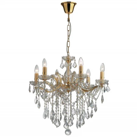 Хрустальная люстра Ideal Lux FLORIAN SP6 ORO FLORIAN