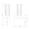 Бра Eurosvet Arganie 60133/1 серебро