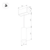 Трековый светодиодный светильник Arlight Mag-Spot-Hang-25-R30-5W Warm3000 034244 Трековый светодиодный светильник Arlight Mag-Spot-Hang-25-R30-5W Warm3000 034244