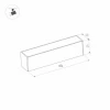 Трековый светодиодный светильник для магнитного шинопровода Arlight Mag-Flat-25-L600-18W Warm3000 033675
