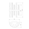 Настенный светильник Bogates Hollis 368/2