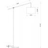 Торшер Arte Lamp Dylan A4054PN-1PB
