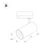 Трековый светодиодный светильник Arlight LGD-SPOT-2TR-R45-7W Day4000 (GD, 24 deg, 230V) 042543
