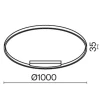 Подвесной светодиодный светильник Maytoni Rim MOD058PL-L54WK Подвесной светодиодный светильник Maytoni Rim MOD058PL-L54WK
