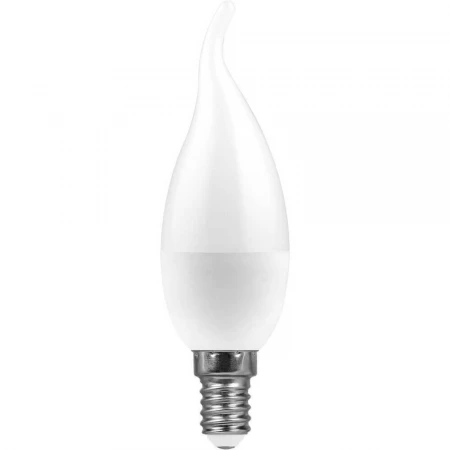 Лампа светодиодная Feron E14 11W 4000K Свеча на ветру Матовая LB-770 25940