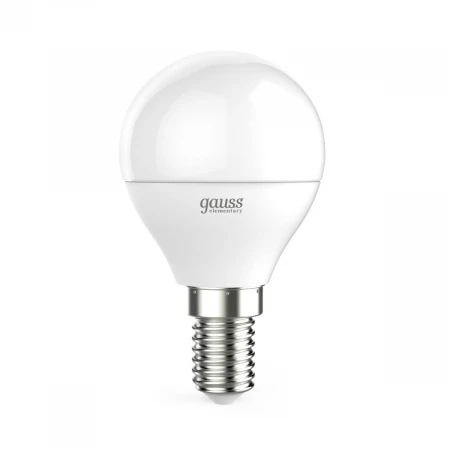 Лампа светодиодная Gauss E14 6W 4100K матовая 53126
