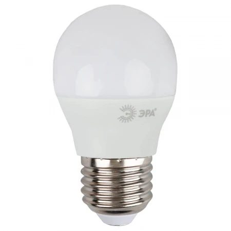 Лампа светодиодная ЭРА E27 9W 4000K матовая LED P45-9W-840-E27 Б0029044