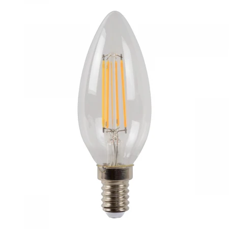 Лампа светодиодная диммируемая Lucide E14 4W 2700K прозрачная 49023/04/60