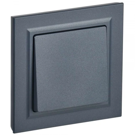 BRITE Выключатель 1-клавишный 10А в сборе ВСР10-1-0-БрМ маренго IEK BR-V10-0-10-K35-F