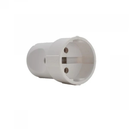 Розетка штепсельная Lezard Accessories белая 715-1600-606W