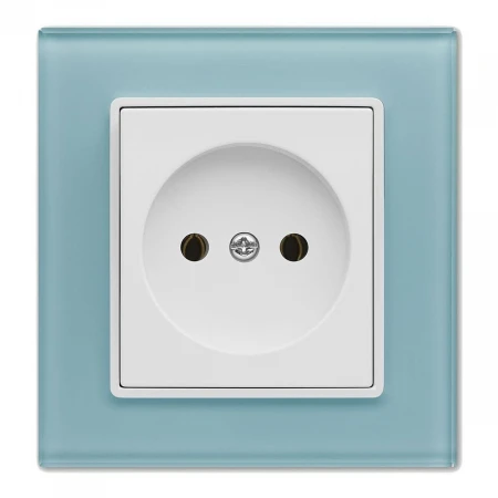 Розетка 2P Vesta-Electric Exclusive Blue голубой FRZ00040001SIN