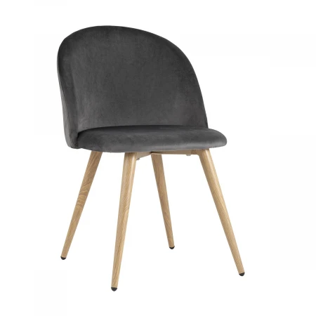 Кухонный стул Stool Group Лион велюр серый DC-69030 HLR-21