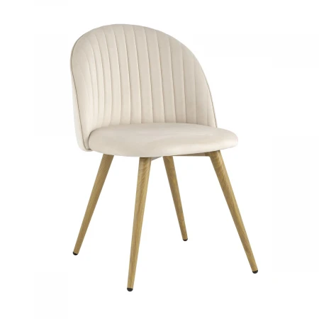 Кухонный стул Stool Group Лион Страйпс велюр кремовый DC-69030G HLR-2