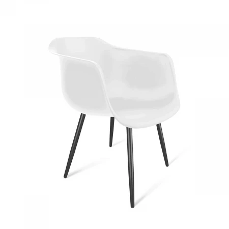 Стул Sheffilton SHT-ST31/S95-1 белый/черный муар 2747882101