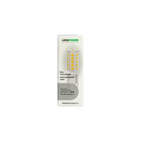 Светодиодная лампа LEDS POWER G9 3Вт 4000К 007021