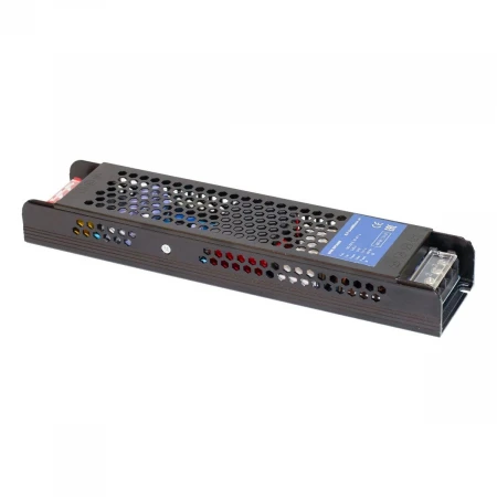 Блок питания интерьерный ELF, 24В, 400Вт, плоский металлический перфорированный корпус (черный) ELF-24400BEslim-JH