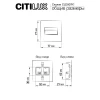 Встраиваемый лестничный светильник Citilux Скалли CLD007K1