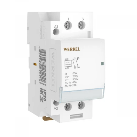 Контактор модульный 63 A 2NO (2 модуля) Werkel W942M63O 4690389212116