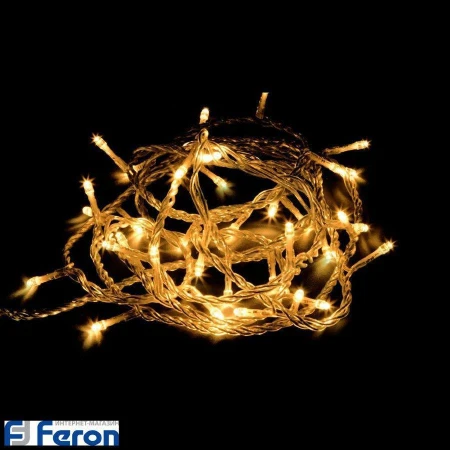 Гирлянда светодиодная линейная, на батарейках, теплый белый свет, cl305