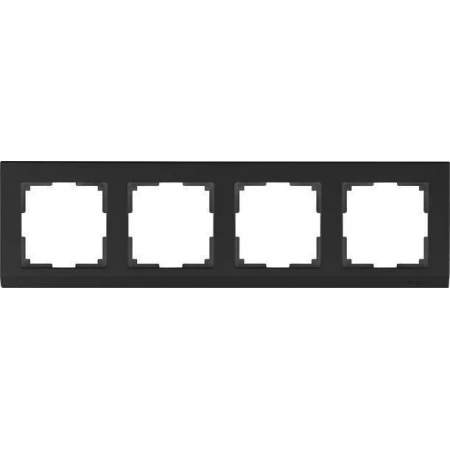 Рамка на 4 поста stark черный